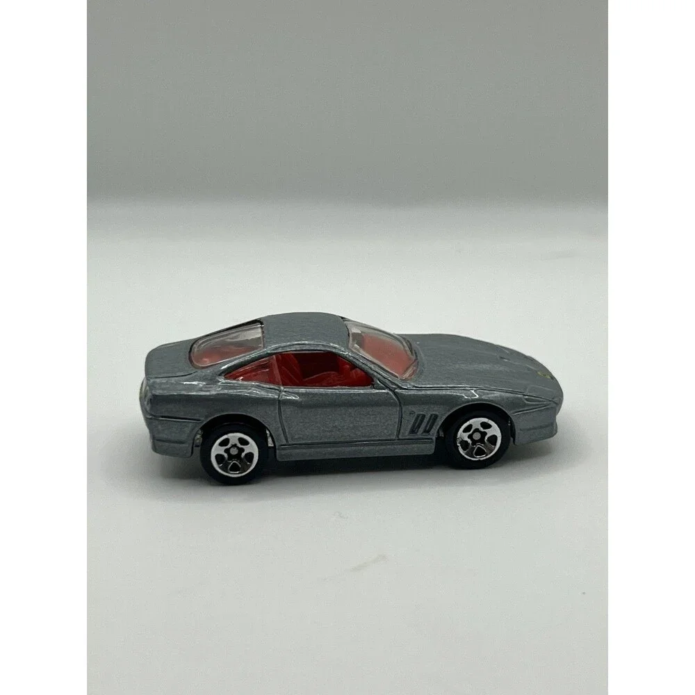 Hot Wheels 1999 Mattel Ferrari 550 Maranello Diecast Car, Grey, Red interior